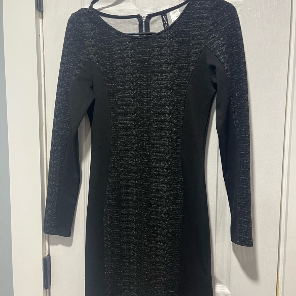 Elegant Black and Gray Women's Dress